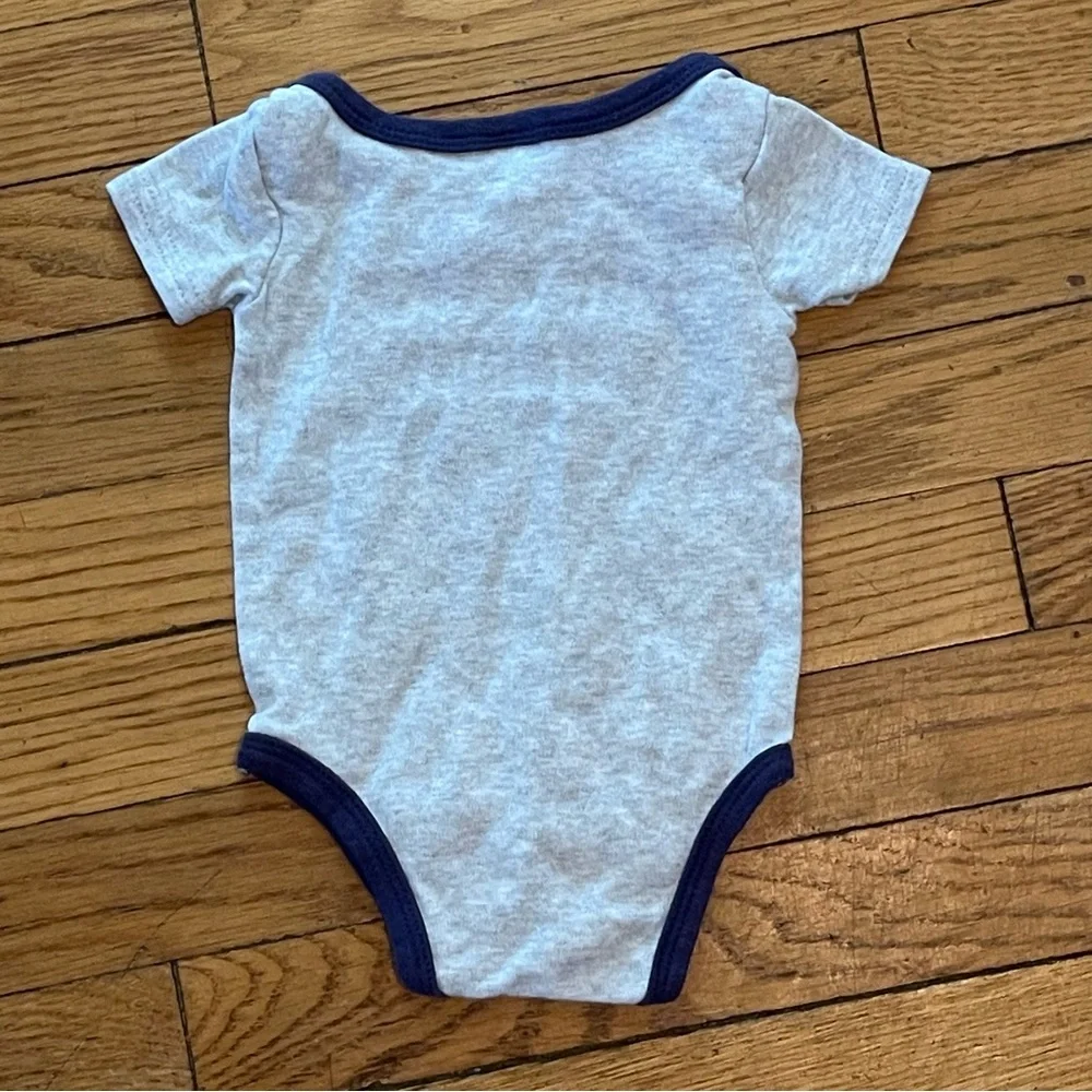Playful Gray and Blue Alligator Bodysuit